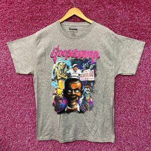 Goosebumps RL Stine Horror Series Cover Art Collage Tee L